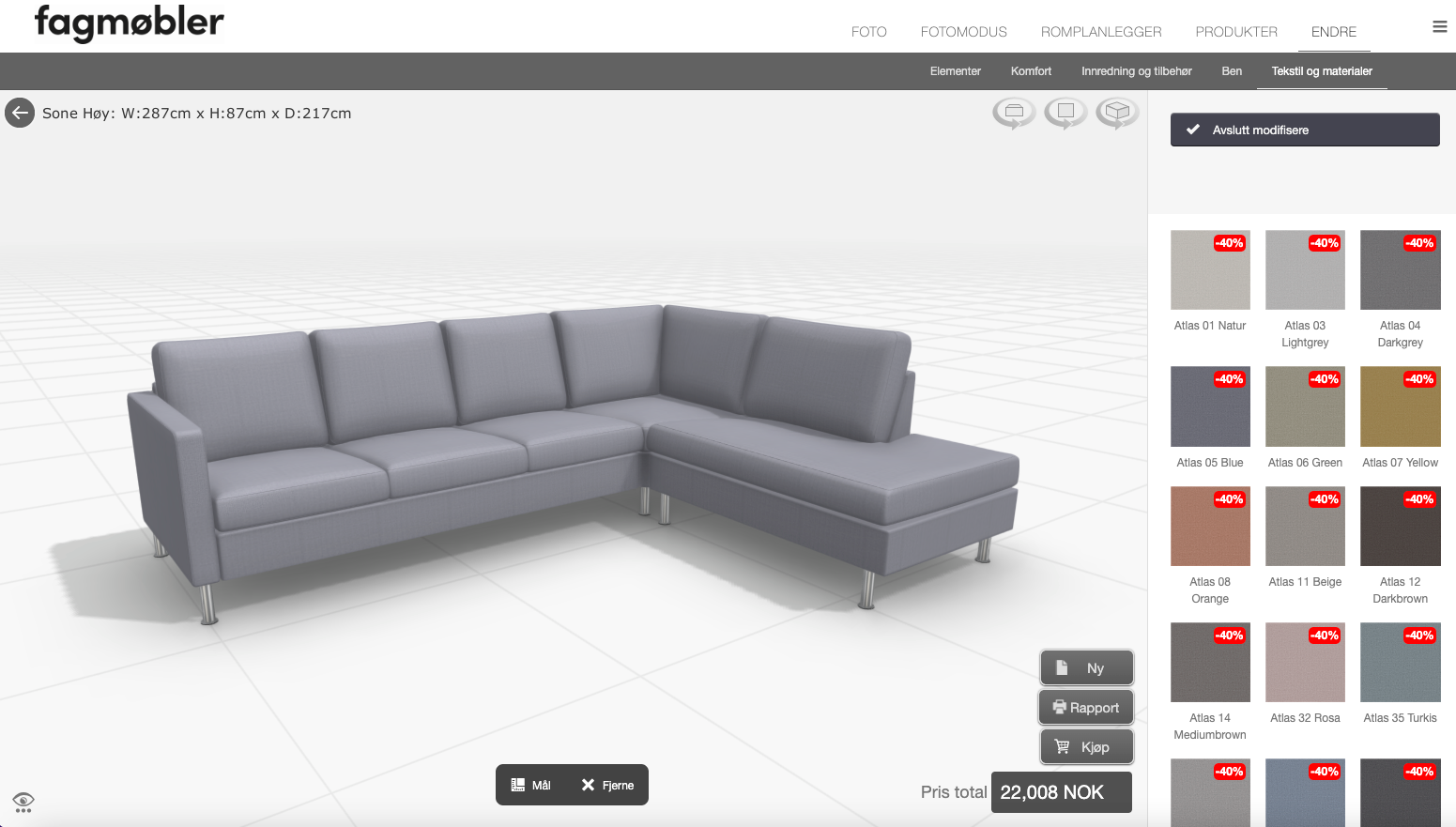 Design din egen sofa